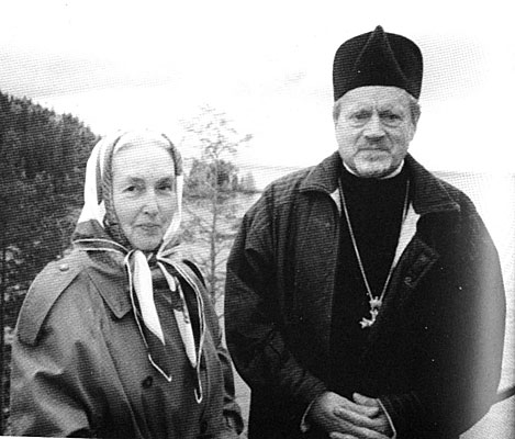  Протопресвитер Иоанн и матушка Мария Алексеевна Мейендорф на Валааме (1990) 