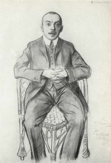  Стеллецкий Дмитрий Семенович (рисунок Б.М. Кустодиева (1907)) 