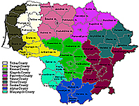  Административное деление современной Литвы (уезды и районы)