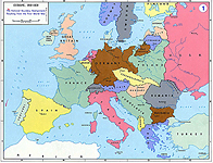  Карта Европы 1919-1929 годов 