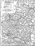  Карта Польши, Литвы, Южной Латвии и Восточной Пруссии (Германия) в 1938 г. 